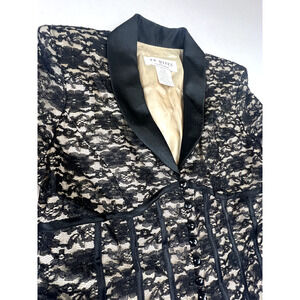 JR Nites By Caliendo Black Lace Blazer‎ Formal Jacket Size 10 Wedding Prom Party